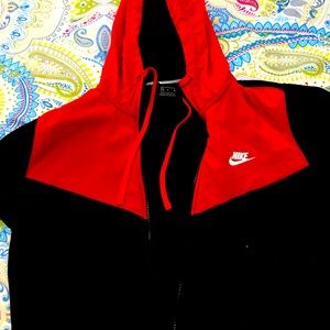 Medium red& black boys hoodie
